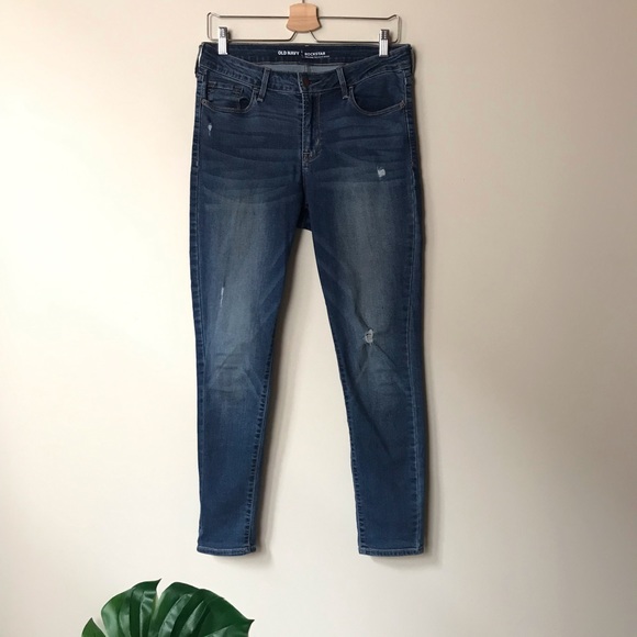 Old Navy Denim - Old Navy | Mid Rise Rockstar Distressed Jeans 8